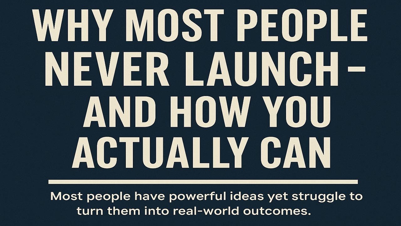 Why most people never launch illustration